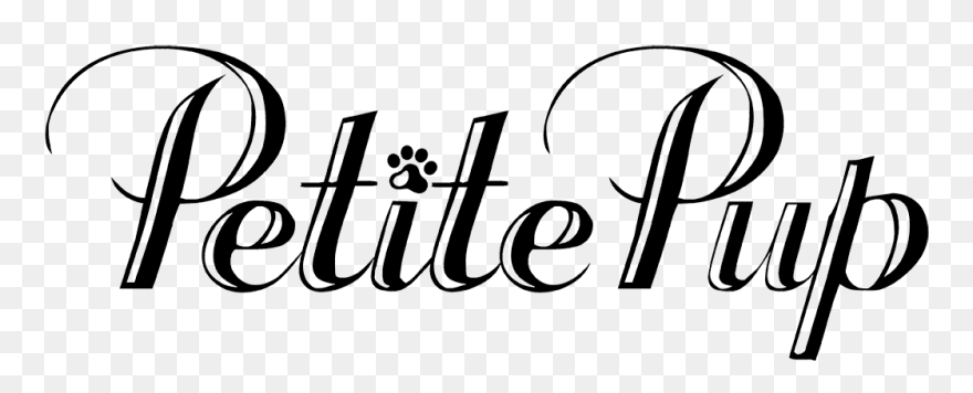 Petite Pup - Calligraphy Clipart