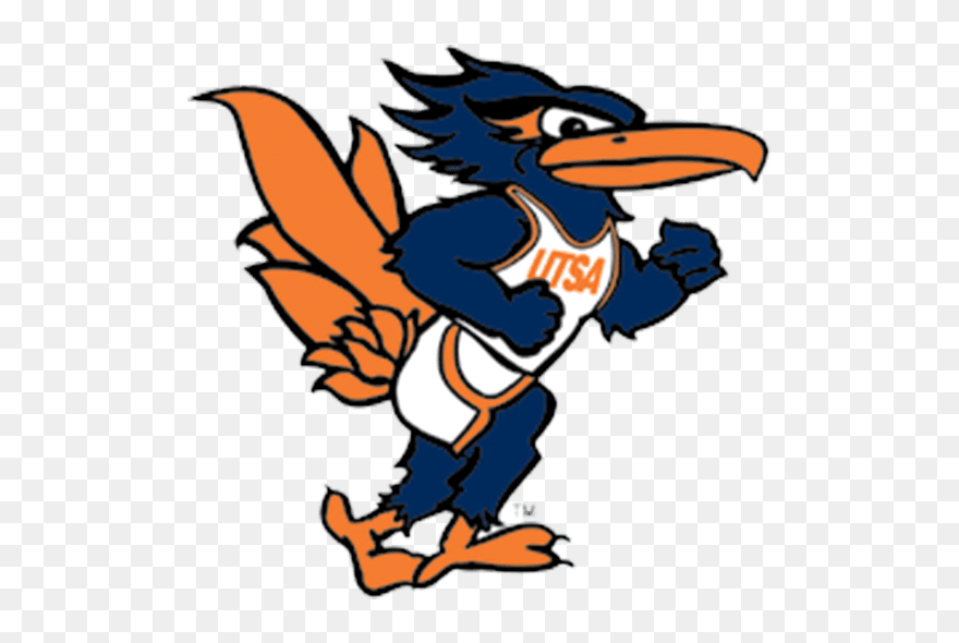The 1988 Version Of Rowdy Designed By Utsa Staffer - Utsa Roadrunner Clipart