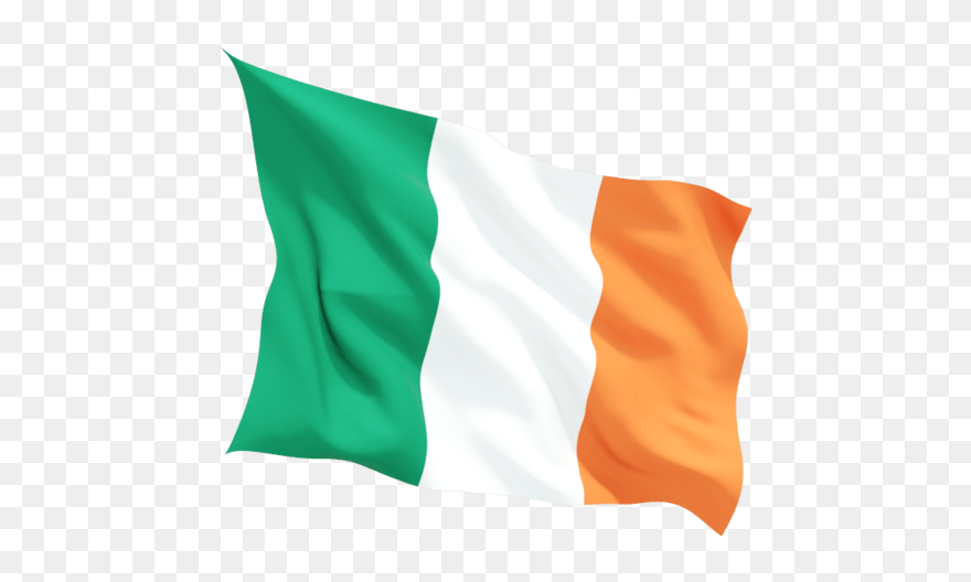 Waving Irish Flag Transparent Png - Transparent Background Irish Flag Pole Clipart