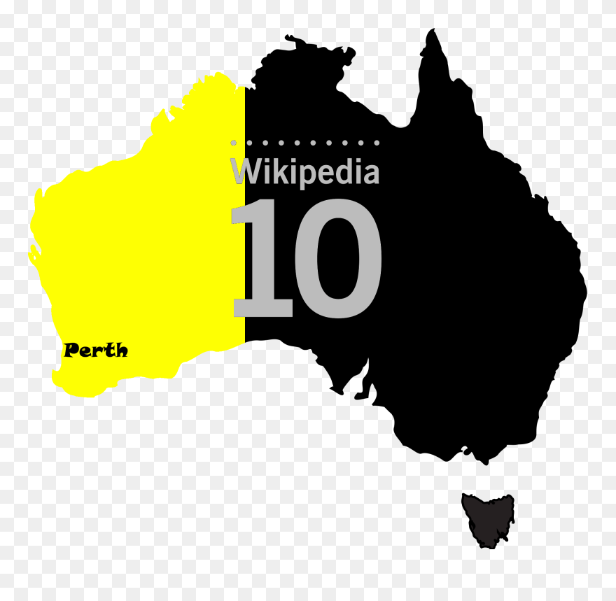 Vector Australia Map Outline Clipart