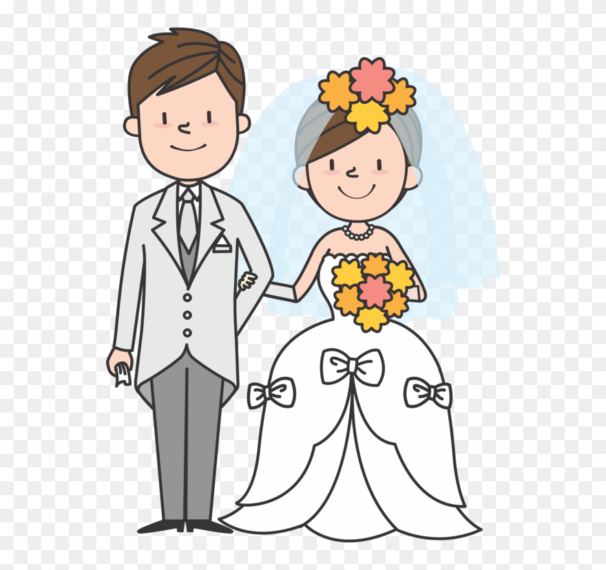 Ceremony,flower,thumb - Cartoon Picture Of People Getting Married Clipart