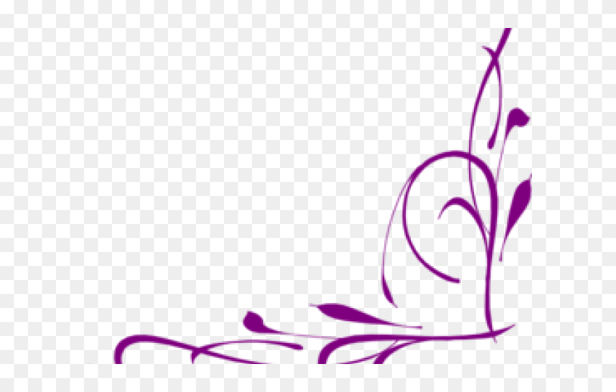 Wedding Shower Clipart - Elegant Corner Border Design - Png Download