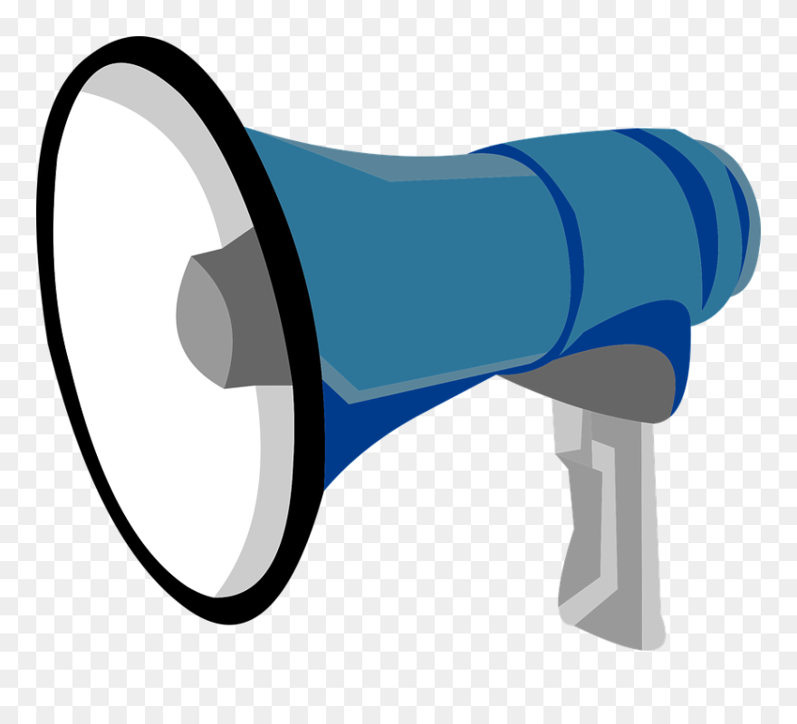 Transparent Megaphone Clipart - Cartoon Transparent Background Megaphone Png