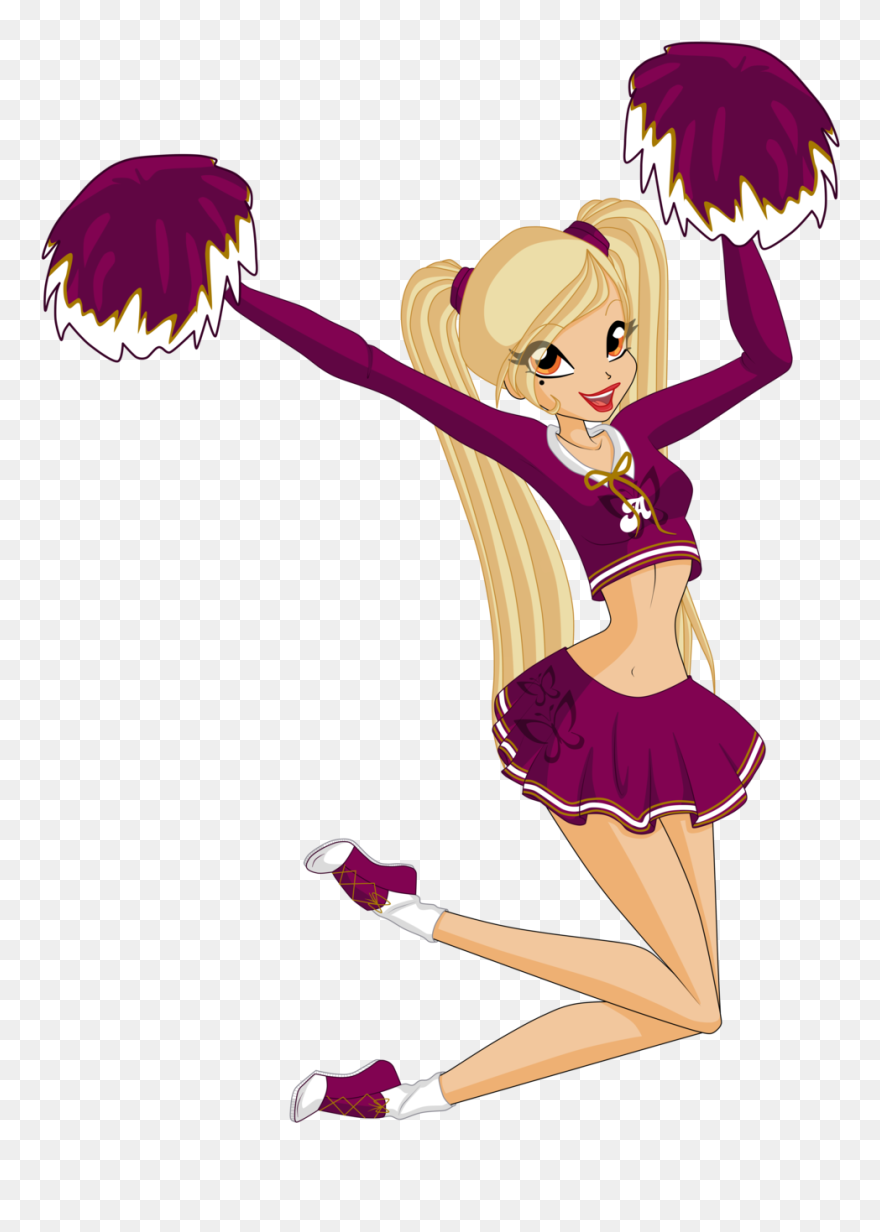 Cheerleading Uniforms Drawing Clip Art - Cheerleader Art - Png Download