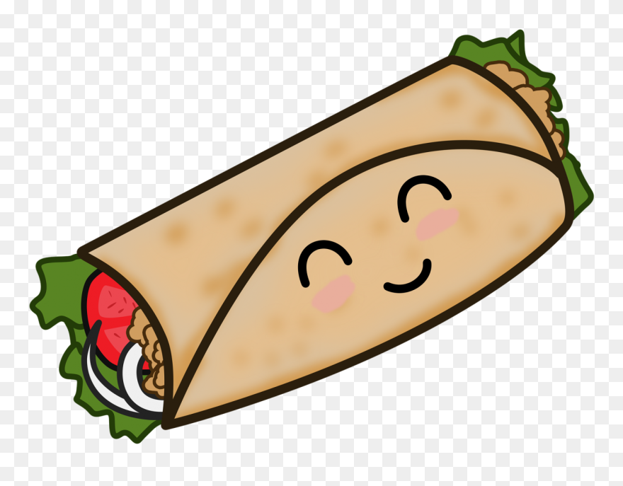 Burrito Clipart Hand Drawn - Burrito Clipart - Png Download