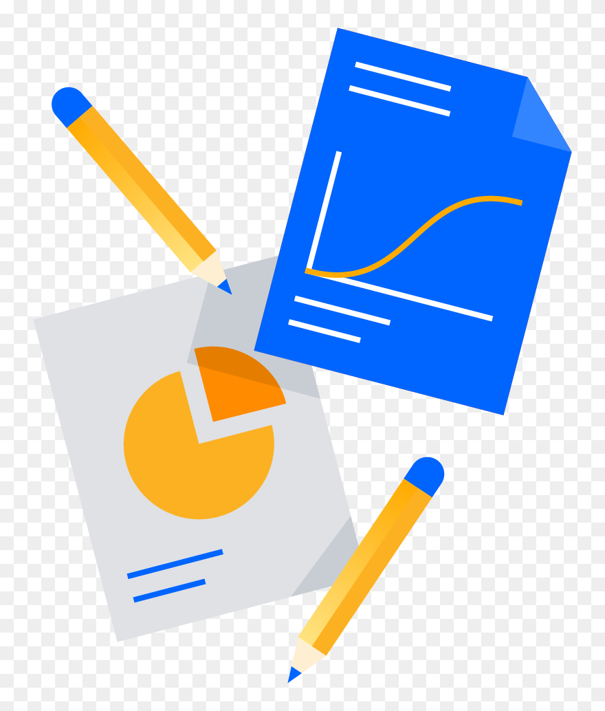 Paper With Pencils Clipart