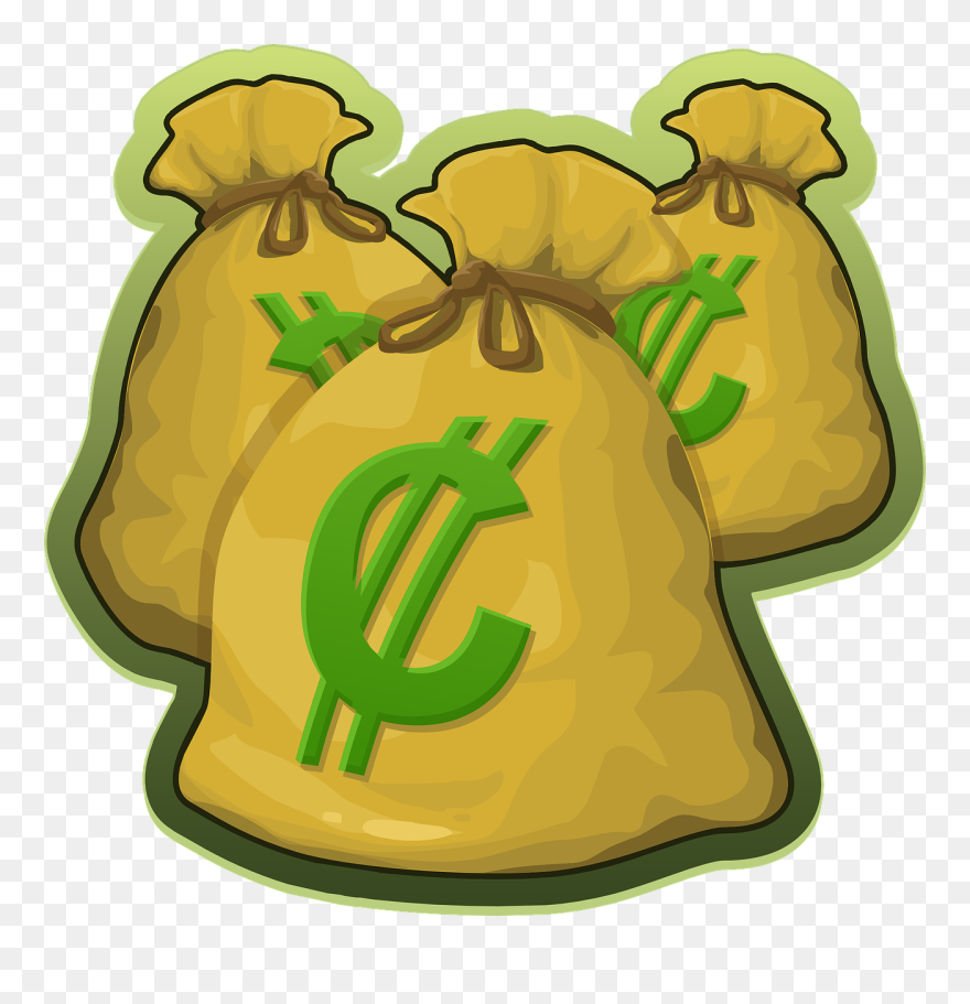 Shirts Clipart Yellow Bag - Clipart Money Bag € - Png Download