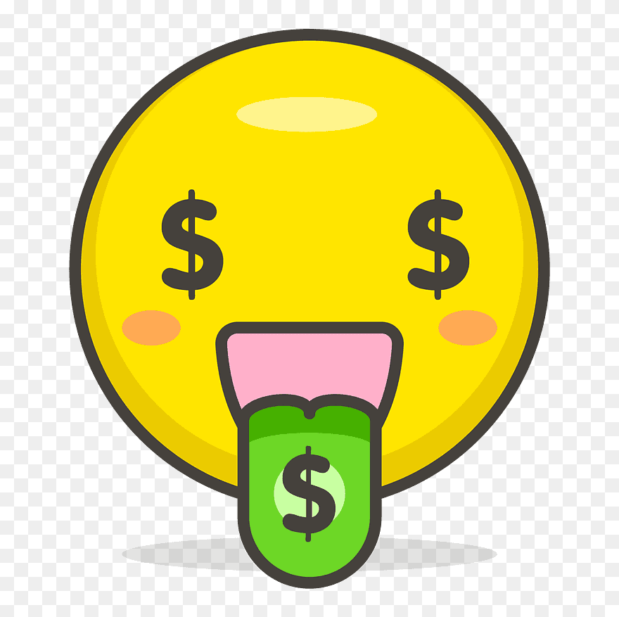 Money-mouth Face Emoji Clipart - Money Emoji .png Transparent Png
