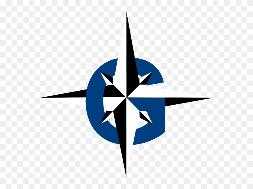 Gis Compass Rose Clip Art - Vector Compass Clipart - Png Download