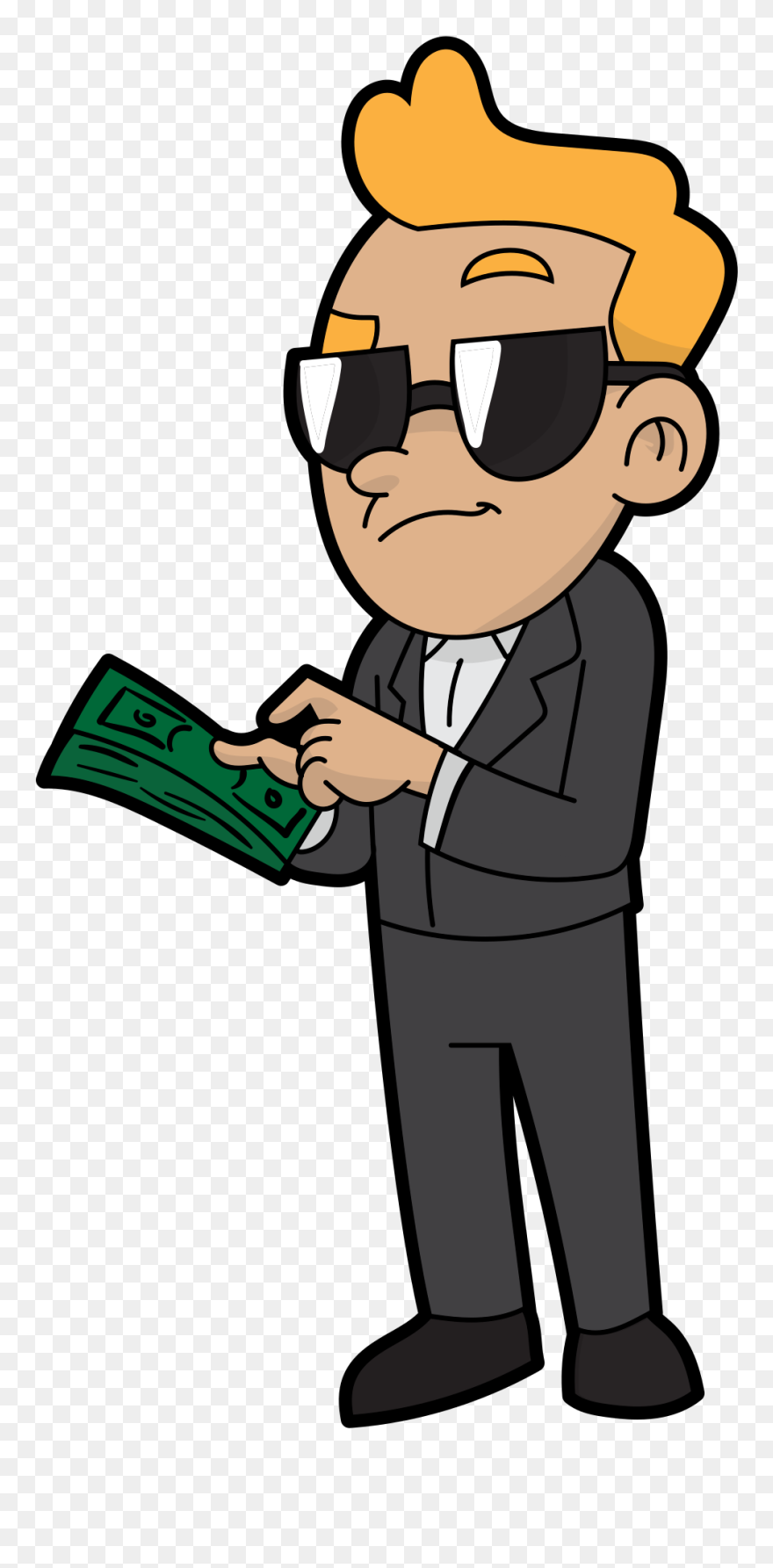 Cartoon Image Of A Rich Man Clipart