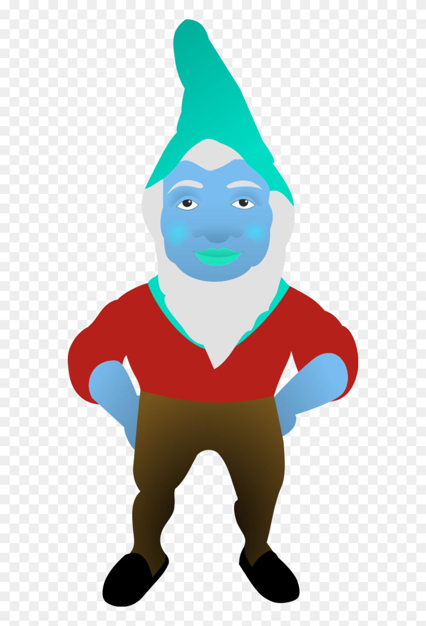 Santa Clause Standing With Hands In Waste - Garden Gnome Clipart - Png Download