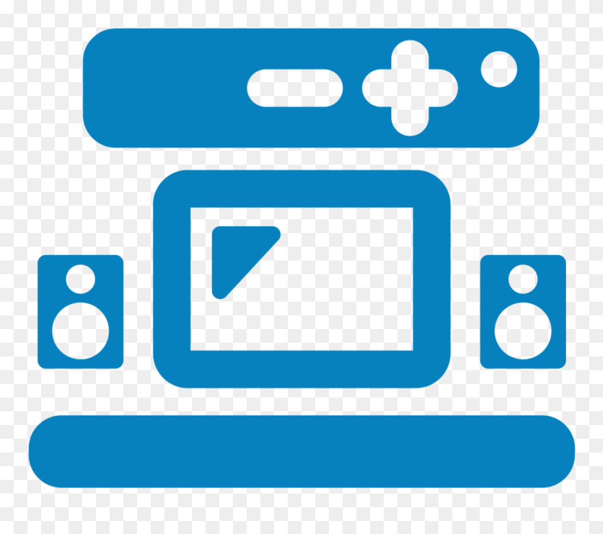 Theateruniversalremotes Blue Clipart