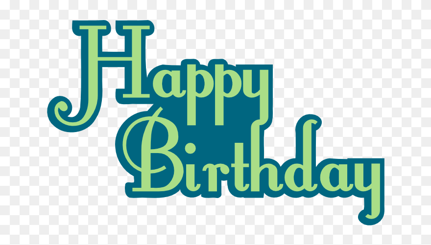 Happy Birthday Title Design Clipart