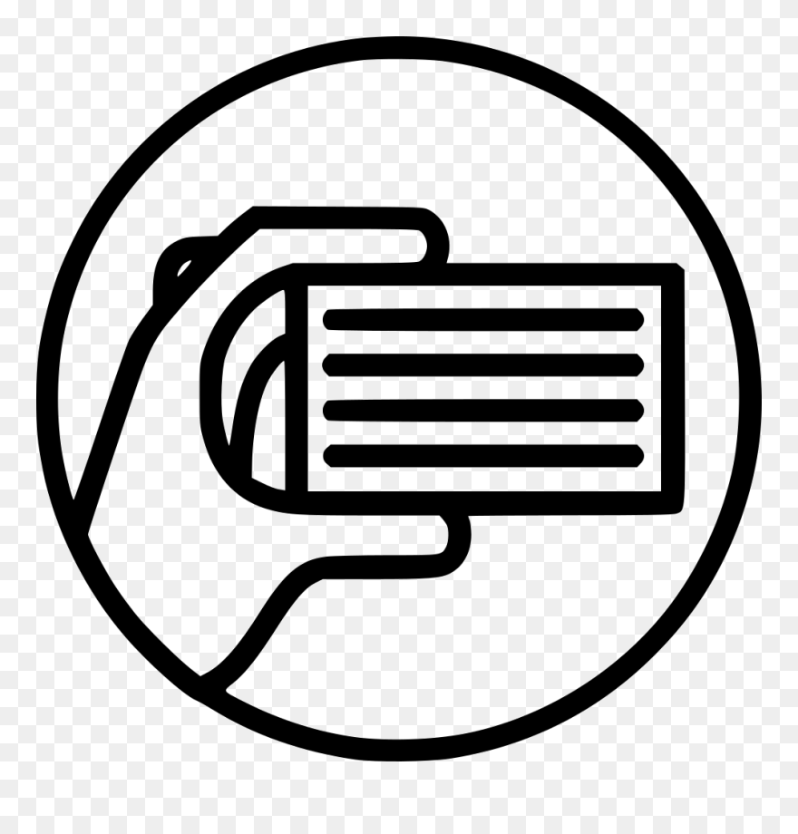 Hand Gift Card Businesscard - Hand Over Business Card Icon Clipart