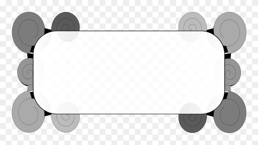 Transparent Black And White Clipart Borders - Circle - Png Download