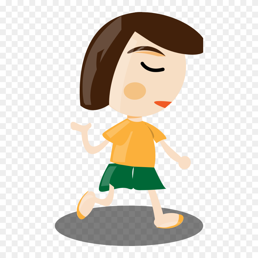 Girl Action - การ์ตูน เคลื่อนไหว Gif Clipart