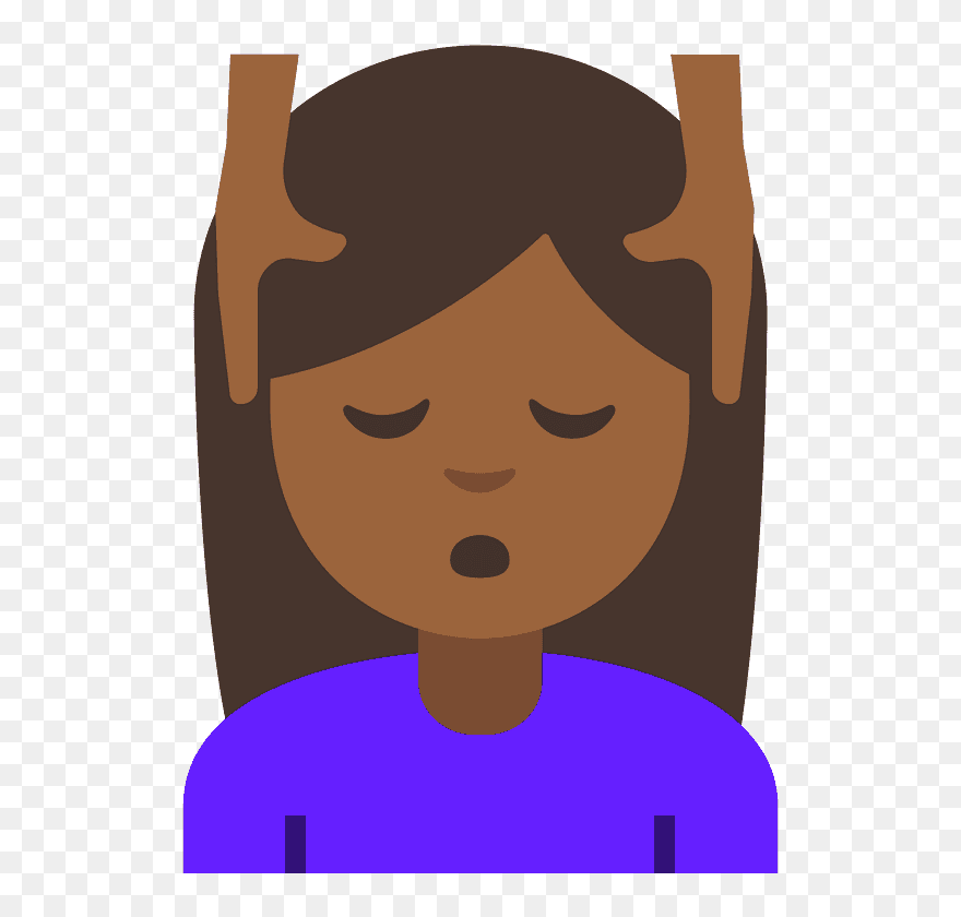 Woman Getting Massage Emoji Clipart - Clip Art - Png Download