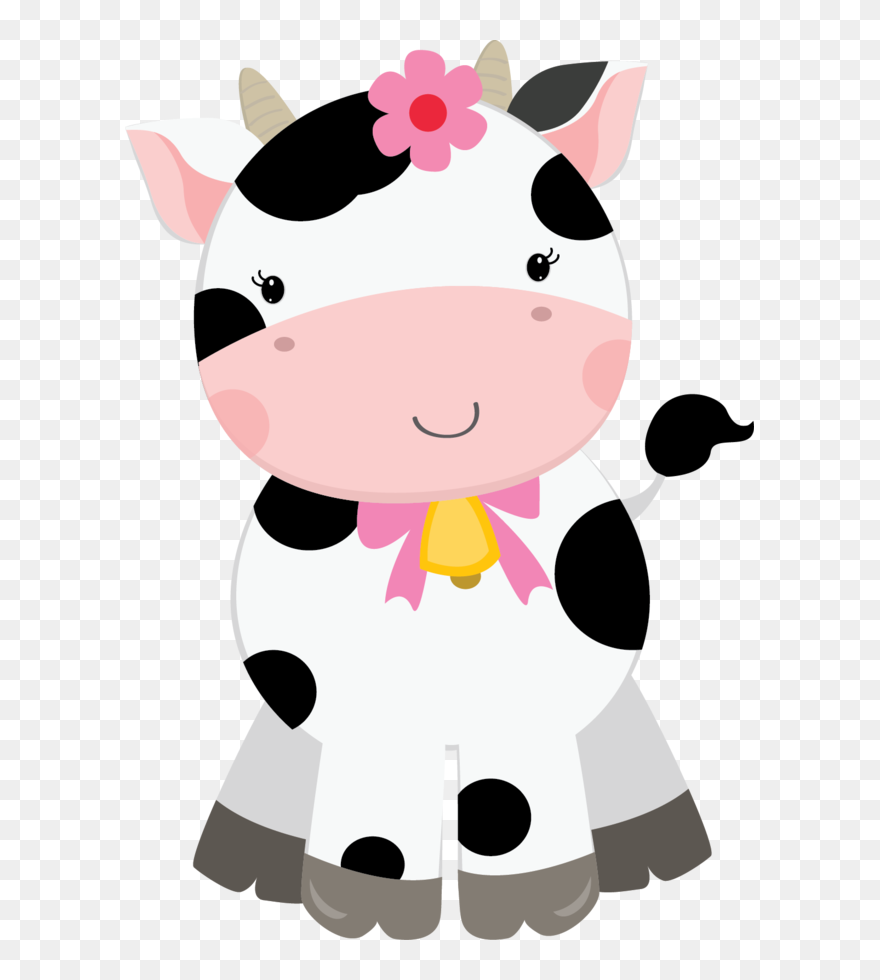 Cows Clipart Chef - Animales De La Granja Niña - Png Download