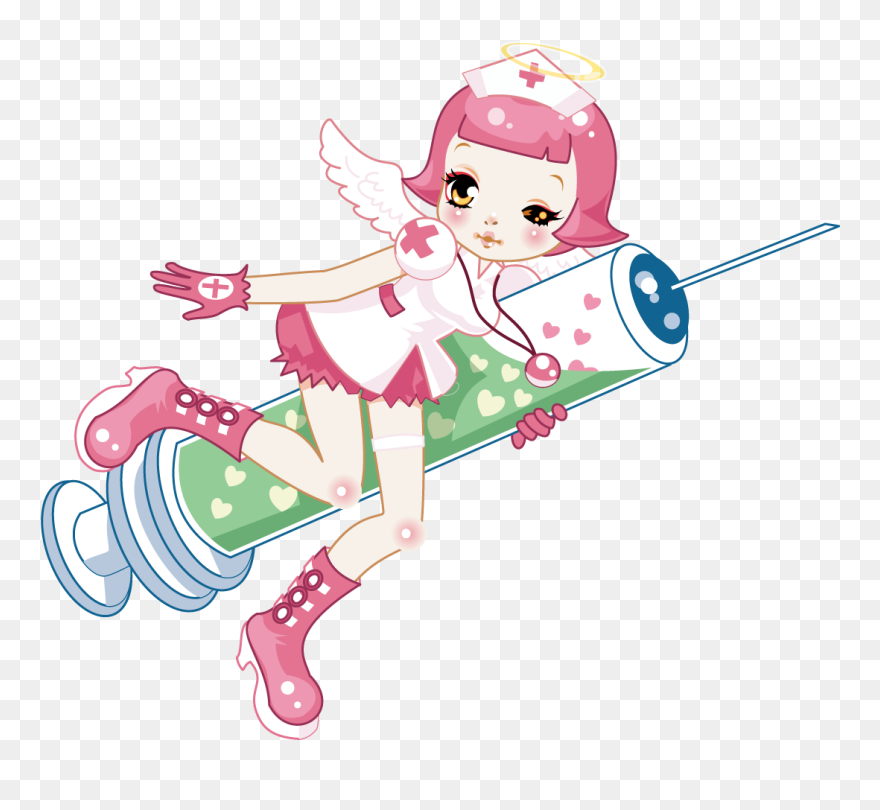 Syringe Clipart Hospital Nurse - Png Download