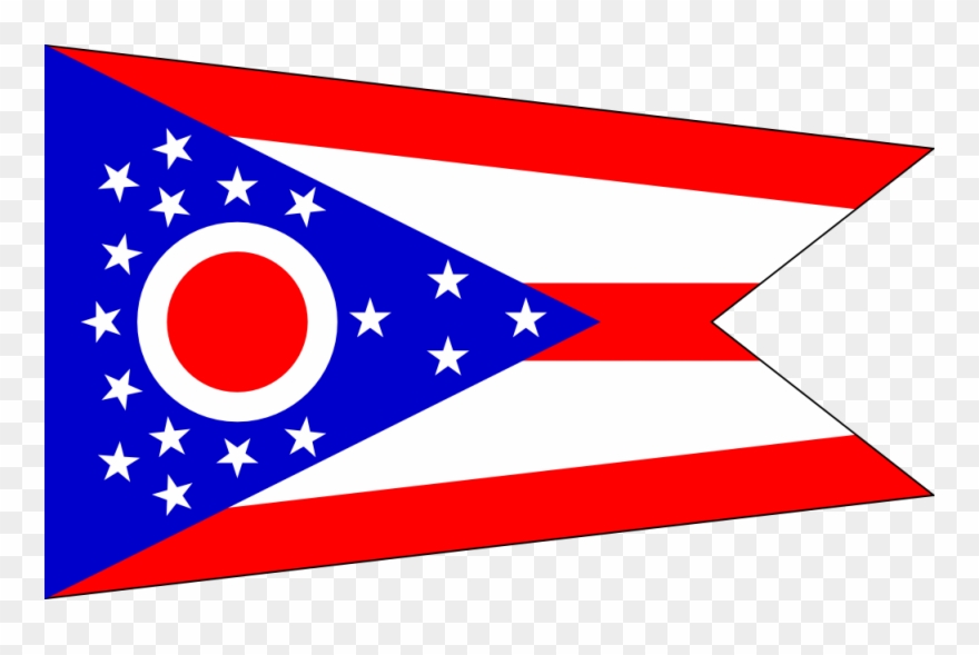 Flag Of Ohio Drapeau Bandiera Bandeira Flagga Flagartist - Ohio Flag Clipart