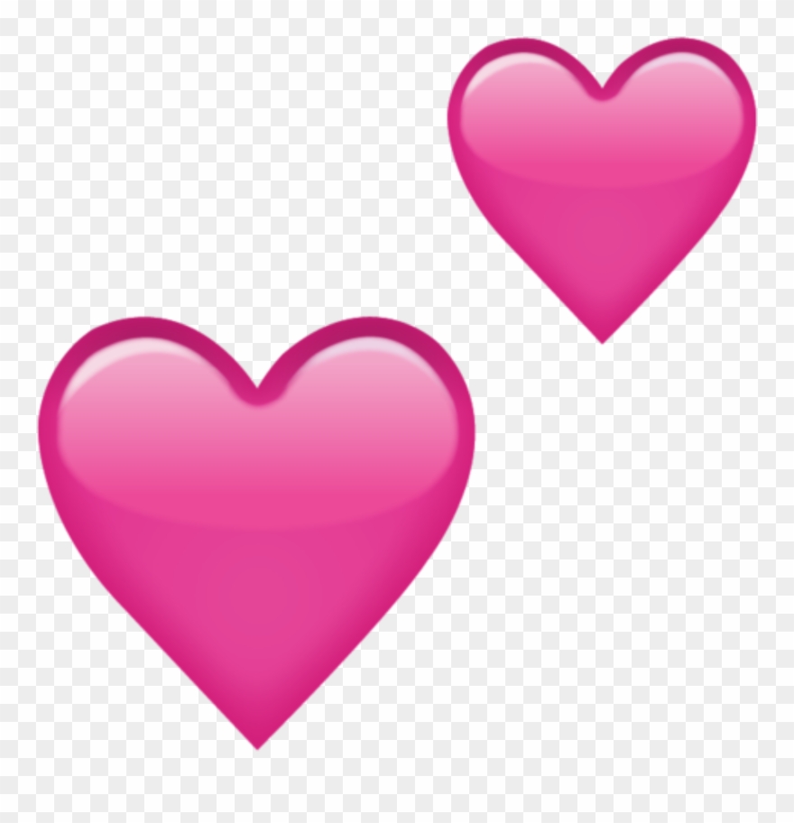Download Two Pink Hearts Emoji Icon Emoji Island Wish - Pink Heart Emoji Png Clipart