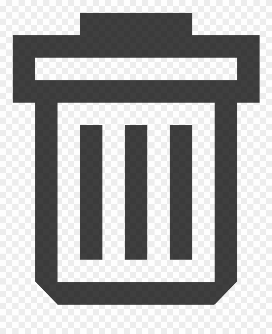 Open - Trash Ui Icon Png Clipart