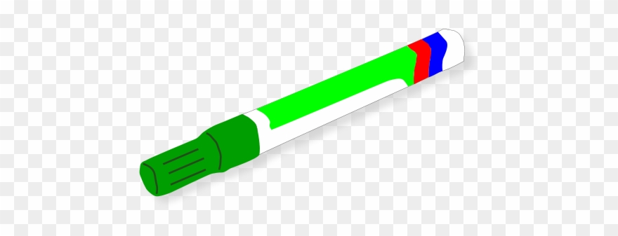 Green Marker Clip Art - Clip Art - Png Download