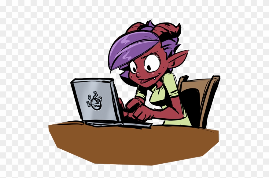 Working On The Script For Issue - Cartoon Clipart