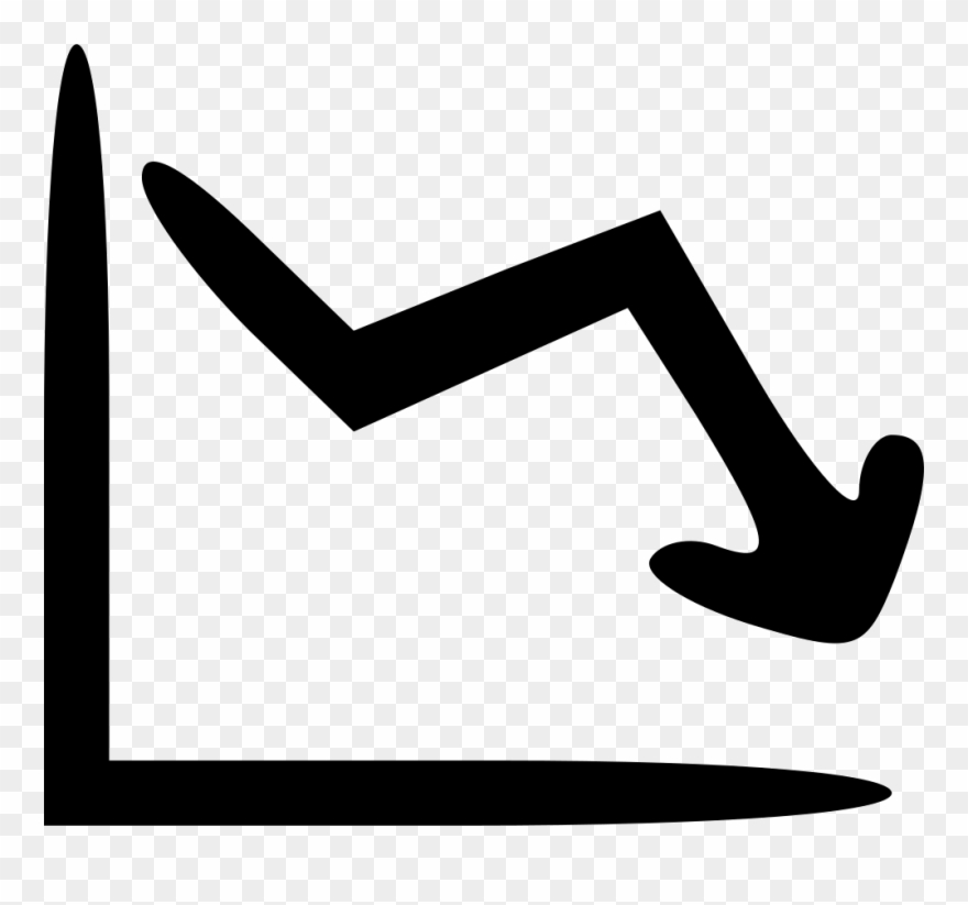Graph Clipart Svg - Graph Down Icon Png Transparent Png