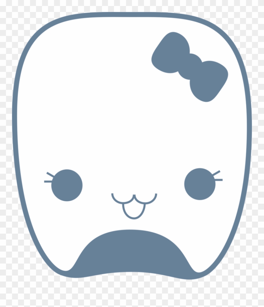Cute Teeth Png - Tooth Kawaii Png Clipart