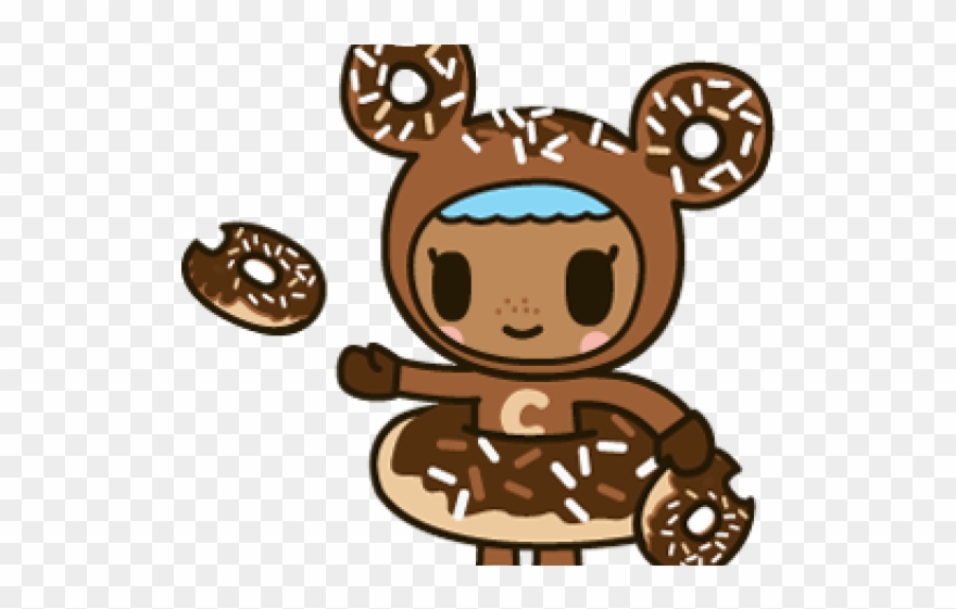 Tokidoki Clipart Chocotella - Chocolate Donutella - Png Download