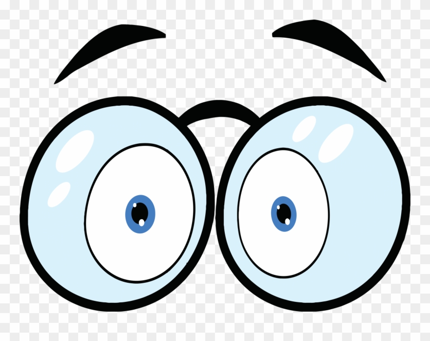 Eyes In The Dark Clipart - Eyes With Glasses Clipart - Png Download