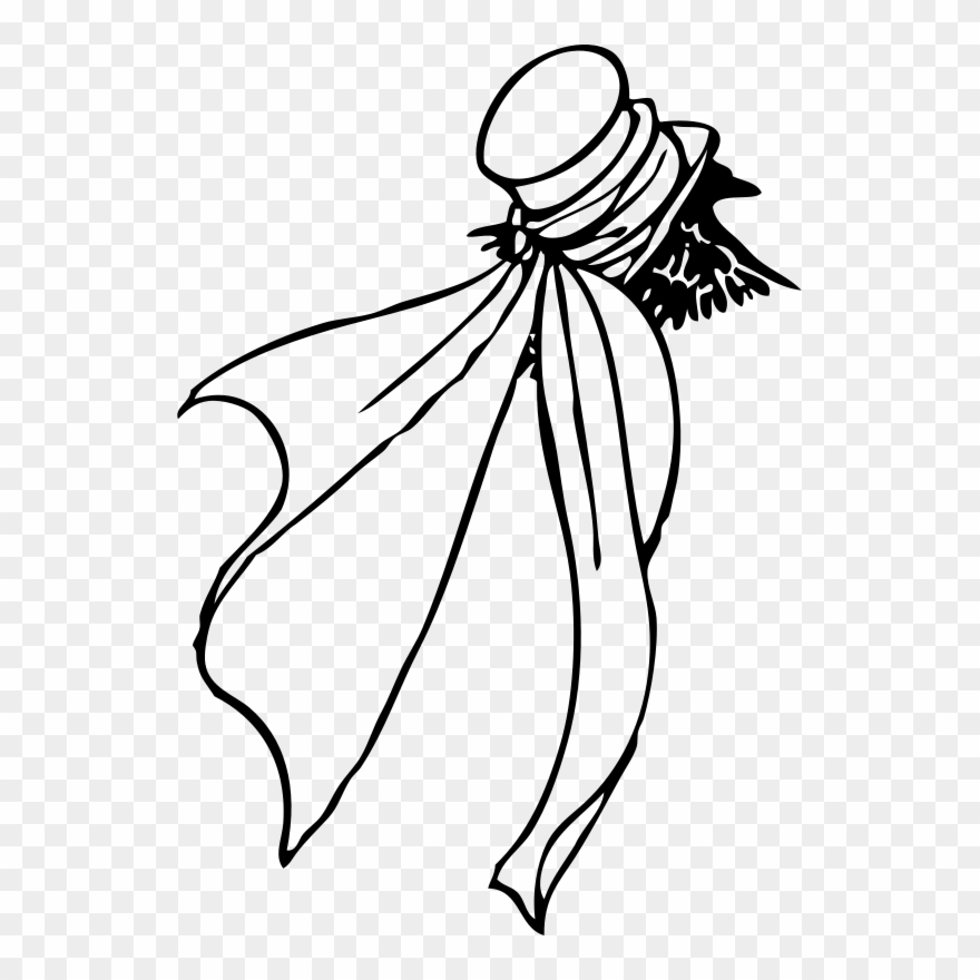 Free The Daw - Scarf Outline Clipart