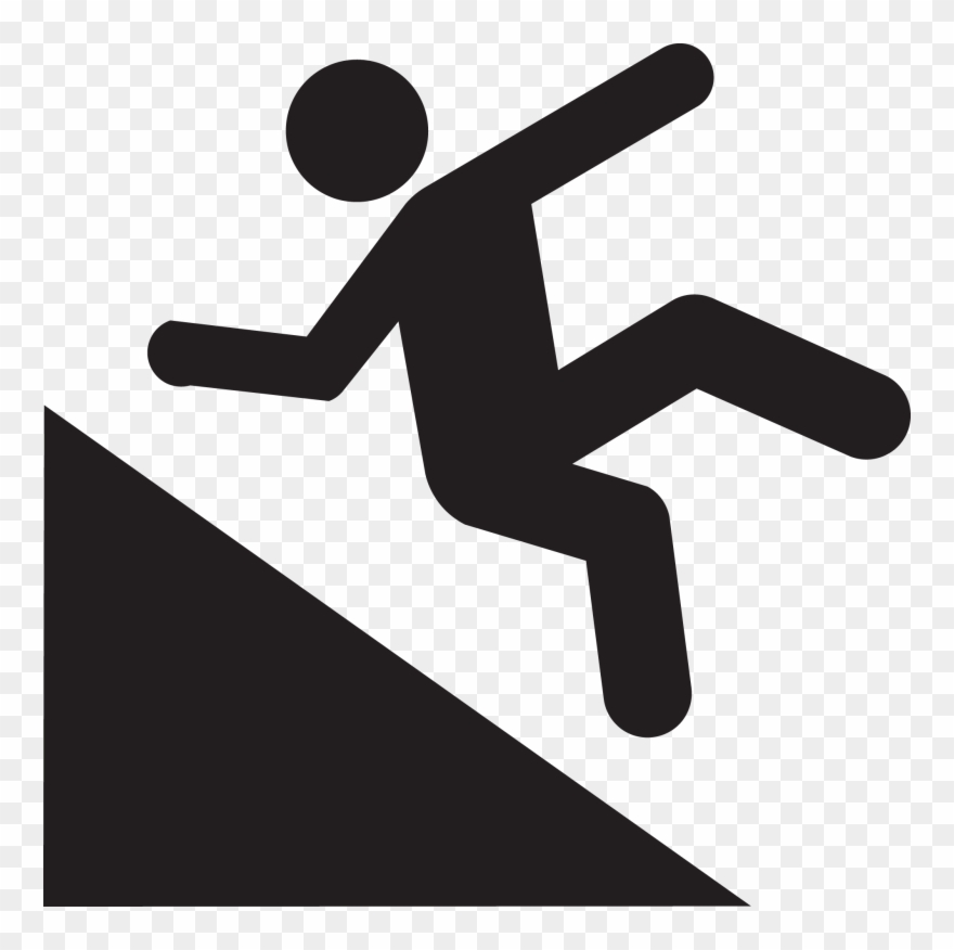 Indifference Is A Slippery Slope - Don T Fall Down The Stairs Clipart