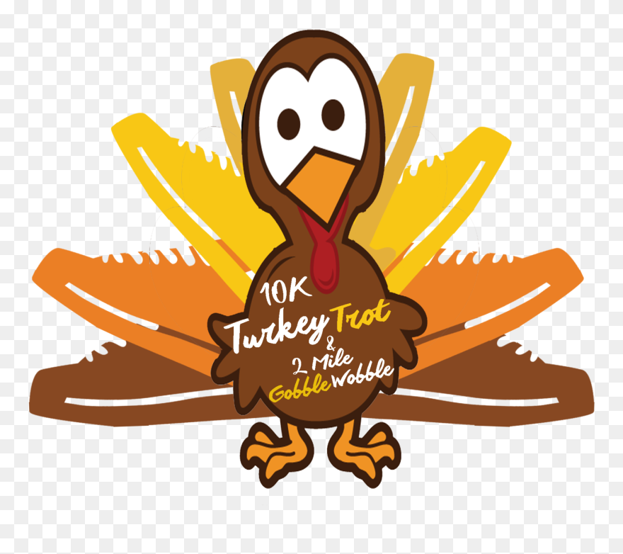 Tourism 10k Turkey Trot / 2 Mile Gobble Wobble On Nov - Turkey Trot Clipart