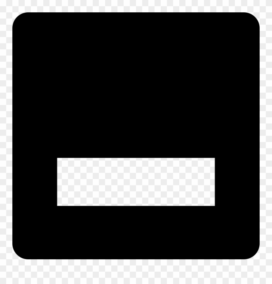 Png File - Minimize Button Black And White Clipart