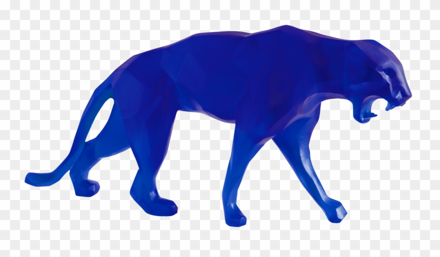 Panther Clipart Blue Panther - Richard Orlinski Art Daum - Png Download
