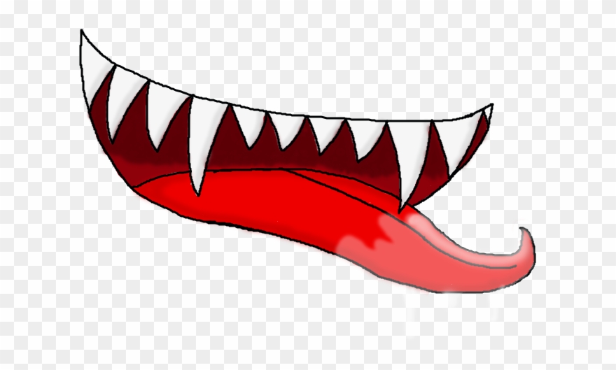 Mouth Svg Fang Drawing - Drool Png Clipart