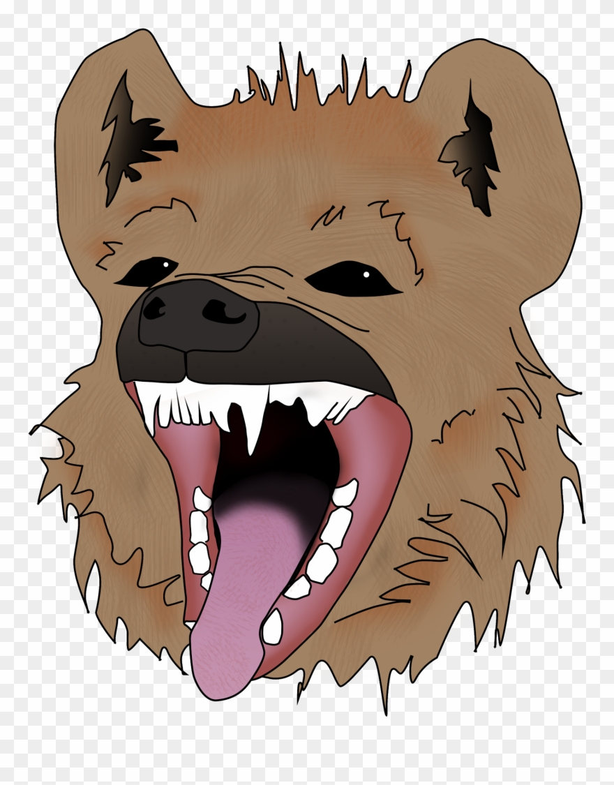 Hyena Cliparts - Hyena Face Transparent - Png Download