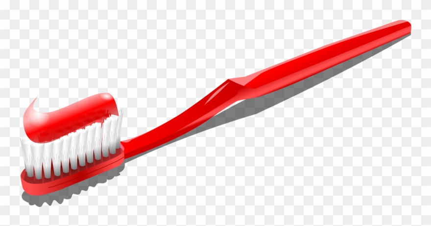 Toothbrush Drawing Cliparts - Toothbrush With Toothpaste Png Transparent Png