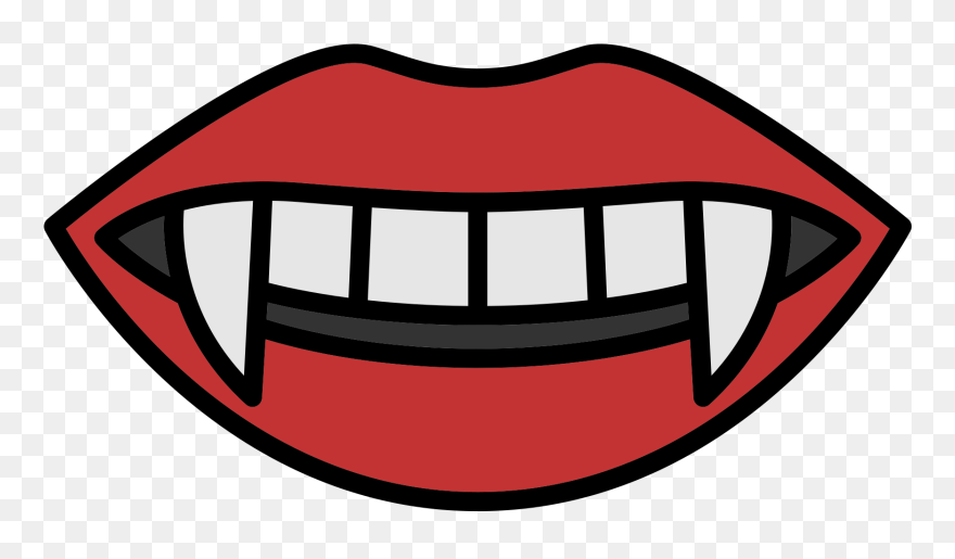 Fang Drawing Mouth - Boca De Vampiro Png Clipart