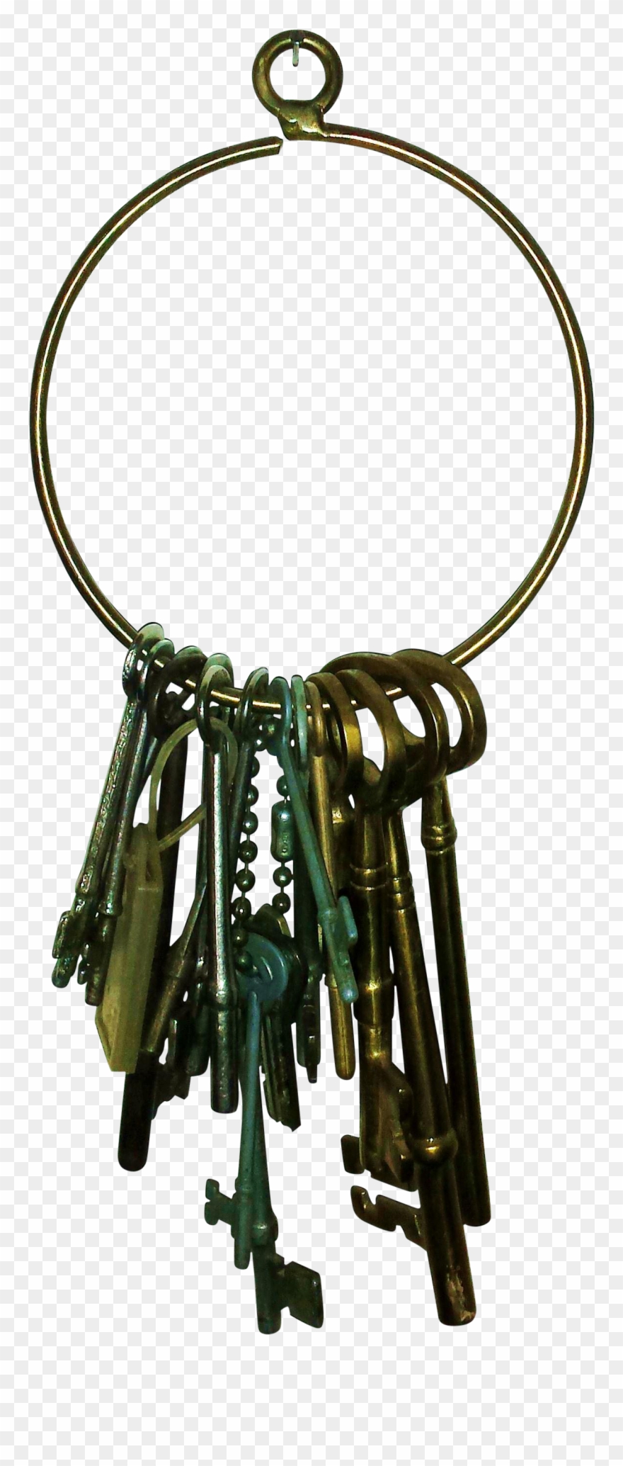 Png Ring Of Skeleton Keys Clip Art Free - Clip Art Transparent Png