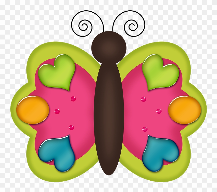 Borboletas & Joaninhas E - Drawing Clipart