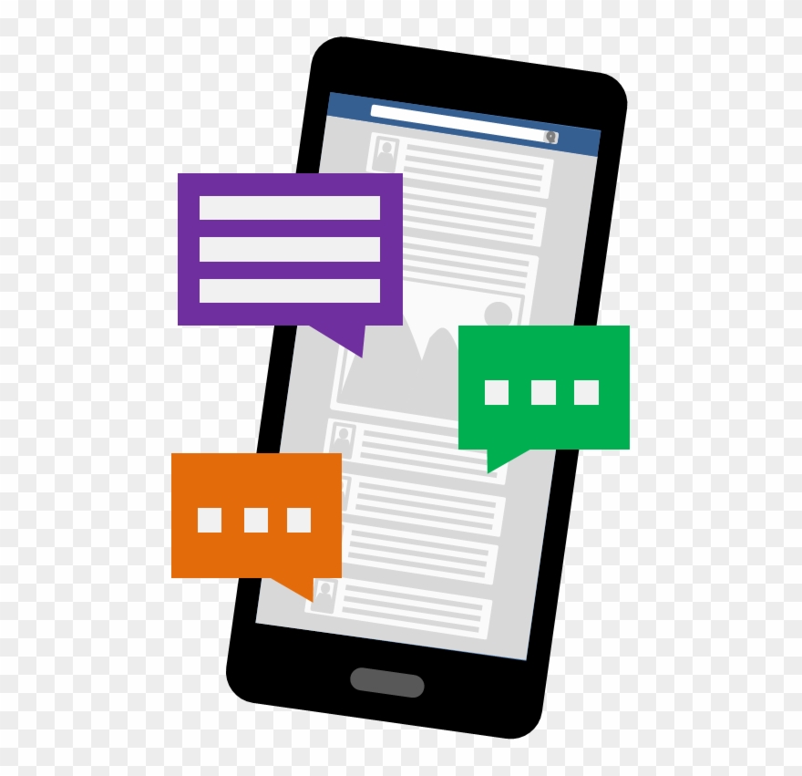 Illustration Of A Smart Phone Displaying A Generic Clipart