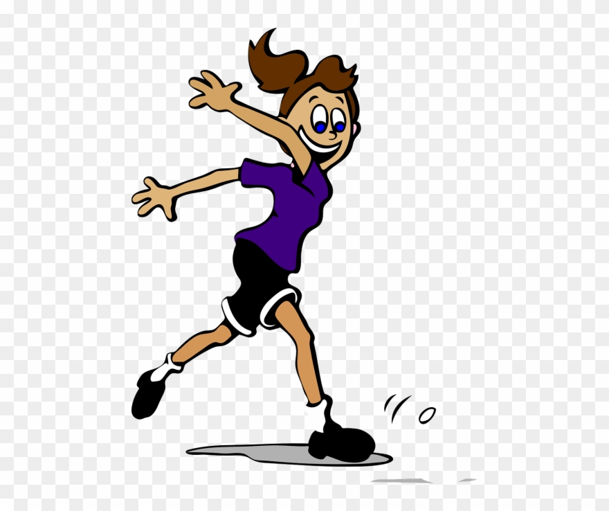 Cartoon Soccer Player Girl Clipart