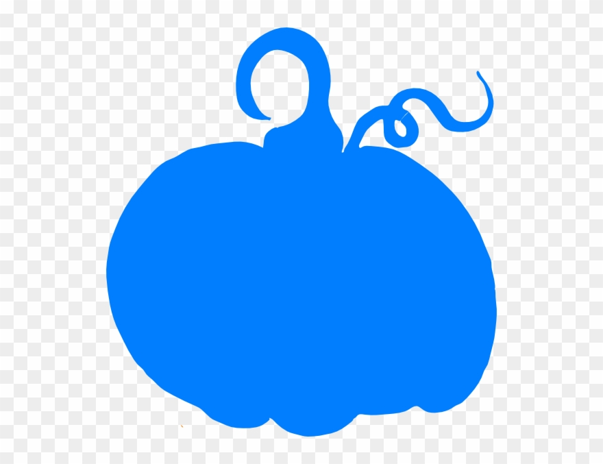 Clip Art Library Library Blue Pumpkin Clipart - Silhouette Pumpkin Clip Art - Png Download