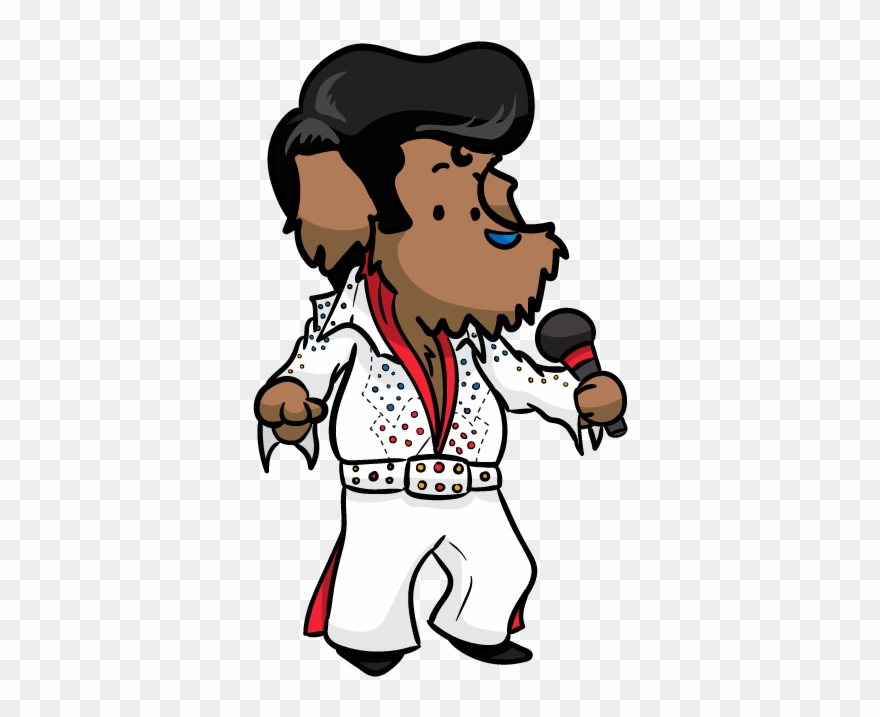 Emc Rex Elvis No Bg - Cartoon Clipart