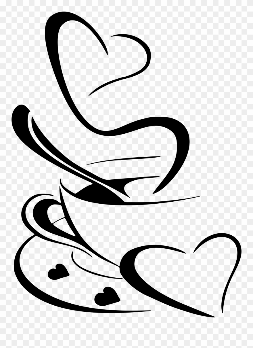 Heart Clipart Coffee - Coffee Love - Png Download