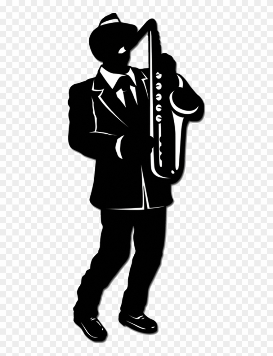 Tubes Musiques - Silhouette Jazz Clipart
