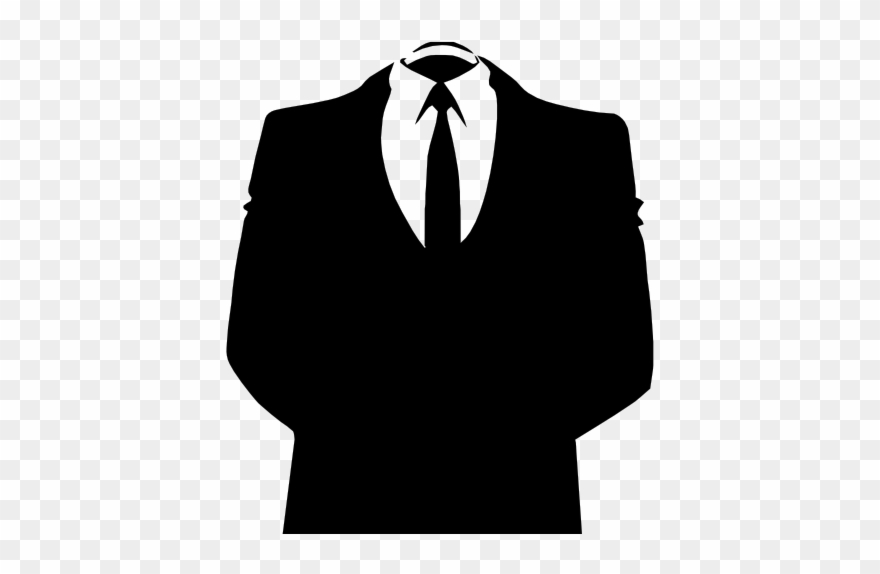 Action Clipart Football Player - Anonymous Suit - Png Download